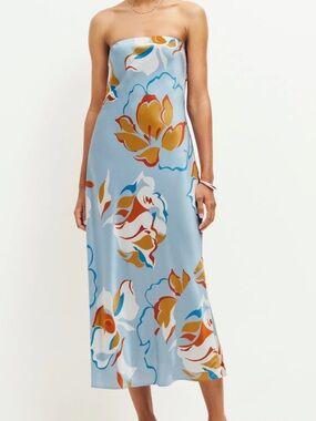 Reformation Floral Joanna Silk Dress